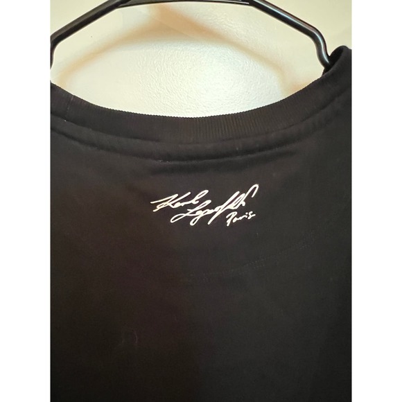 Karl Lagerfeld Paris Tweed Mixed-Media M Sweater Preppy Boho Metallic Academia - Picture 6 of 10